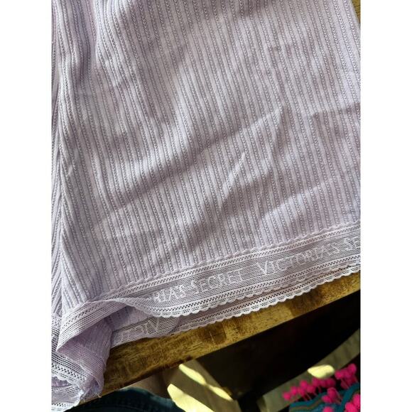 NWT Victoria's Secret Purple Lace-Trim Pointelle Cami & Shorts Set Size Medium - Picture 6 of 10